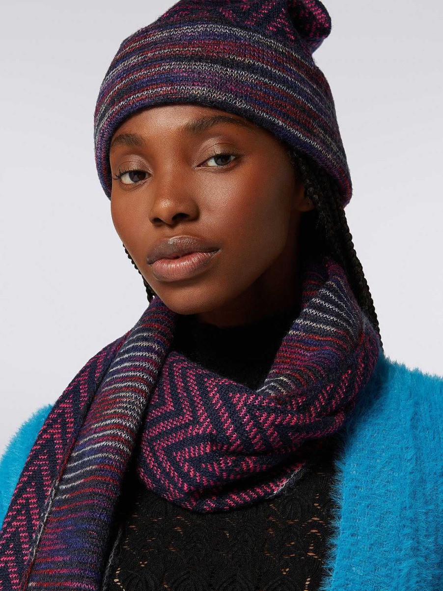 Kvinder Missoni Hatte | Zigzag Uld Og Alpaca Hat Flerfarvet