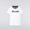 Dreng (4-14 Ar) Missoni | T-Shirt Med Rund Hals I Bomuld Sort Hvid