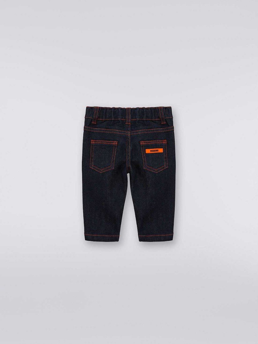 Dreng (4-14 Ar) Missoni | Denim Fem-Lommers Bukser Bla