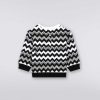 Dreng (4-14 Ar) Missoni | Zigzag Sweatshirt I Bomuld Med Rund Hals Sort Hvid