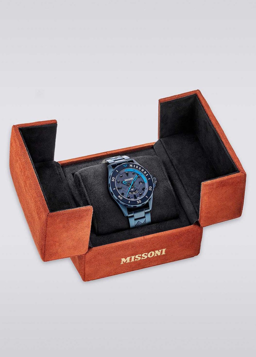 Maend Missoni Ure | Missoni Gmt 43Mm Ur Bla