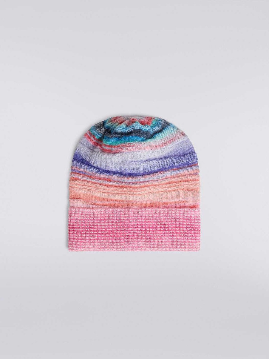 Kvinder Missoni Hatte | Stribet Mohair Og Alpaca Hat Flerfarvet