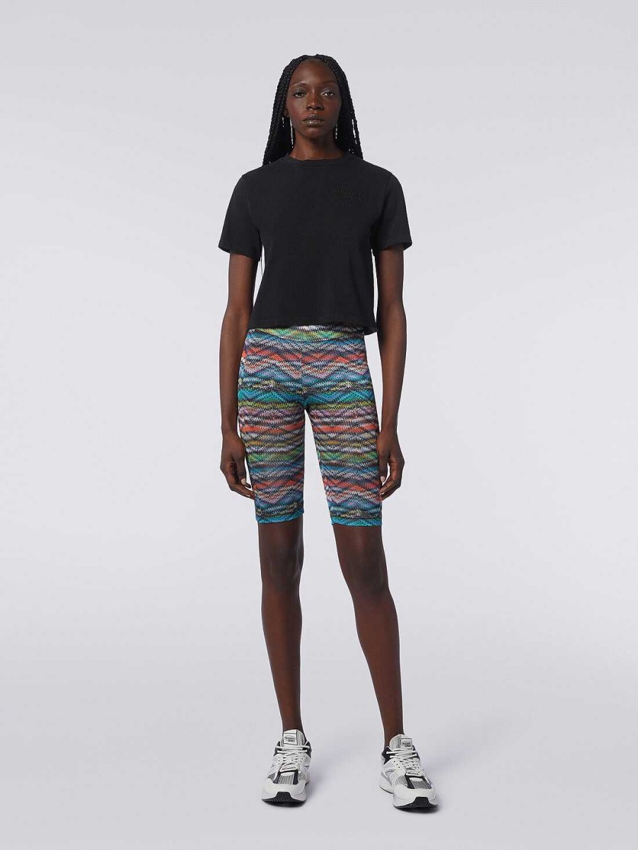 Kvinder Missoni Toj | Shorts I Trykt Stretch Nylon Flerfarvet