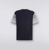 Maend Missoni Poloer Og T-Shirts | Oversized T-Shirt I Bomuld Med Zigzag-Indlaeg Flerfarvet