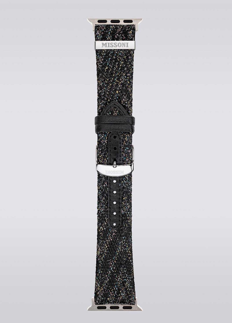 Kvinder Missoni Ure | Missoni Fabric 22 Mm Apple Watch-Kompatibel Rem Sort