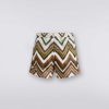 Maend Missoni Badebukser | Badebukser I Nylon Med Stor Gradueret Zigzag Flerfarvet