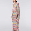 Kvinder Missoni Strandtoj | Lang Zigzag Viskose Kaftan Cover Up Flerfarvet