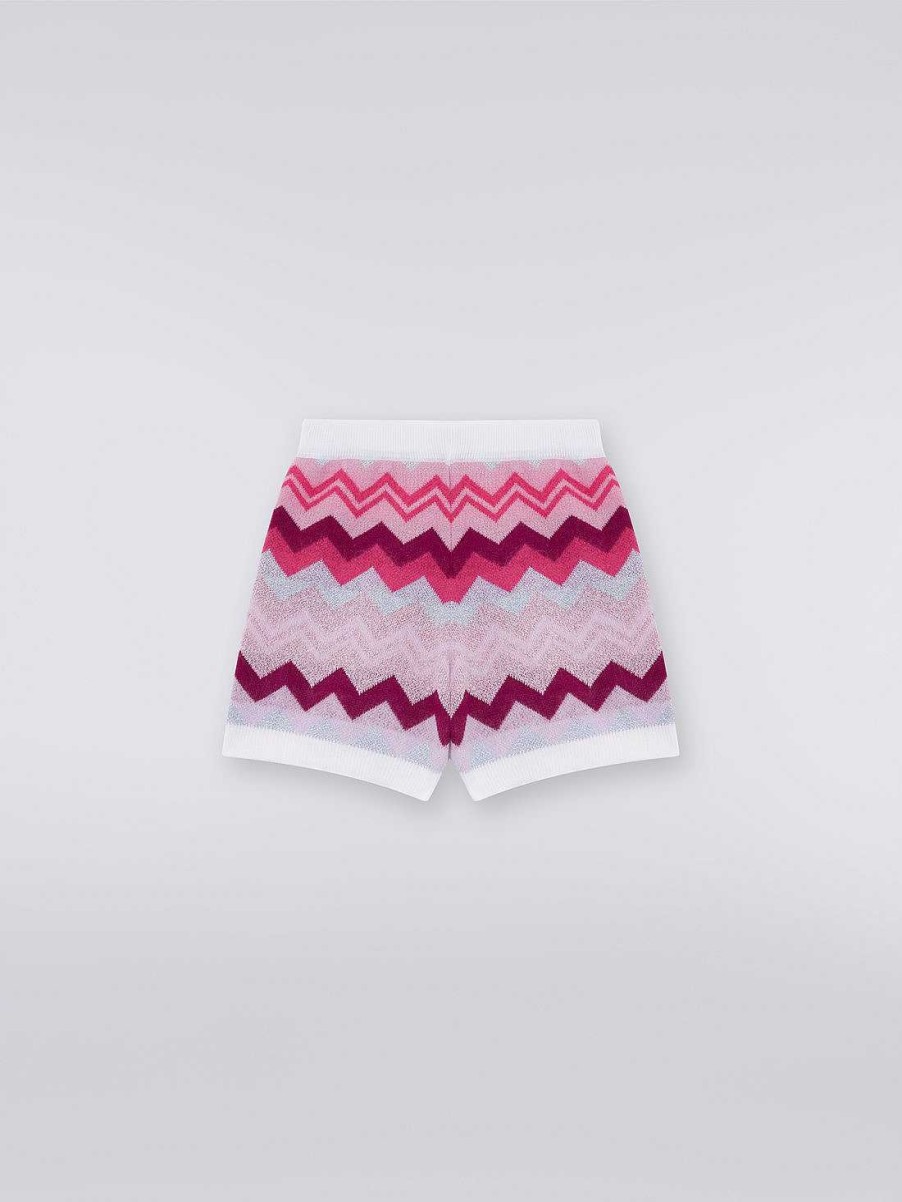 Pige (4-14 Ar) Missoni | Zigzag Uldshorts Flerfarvet