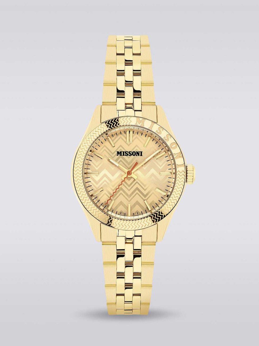 Kvinder Missoni Ure | Missoni Classic 34 Mm Ur Guld