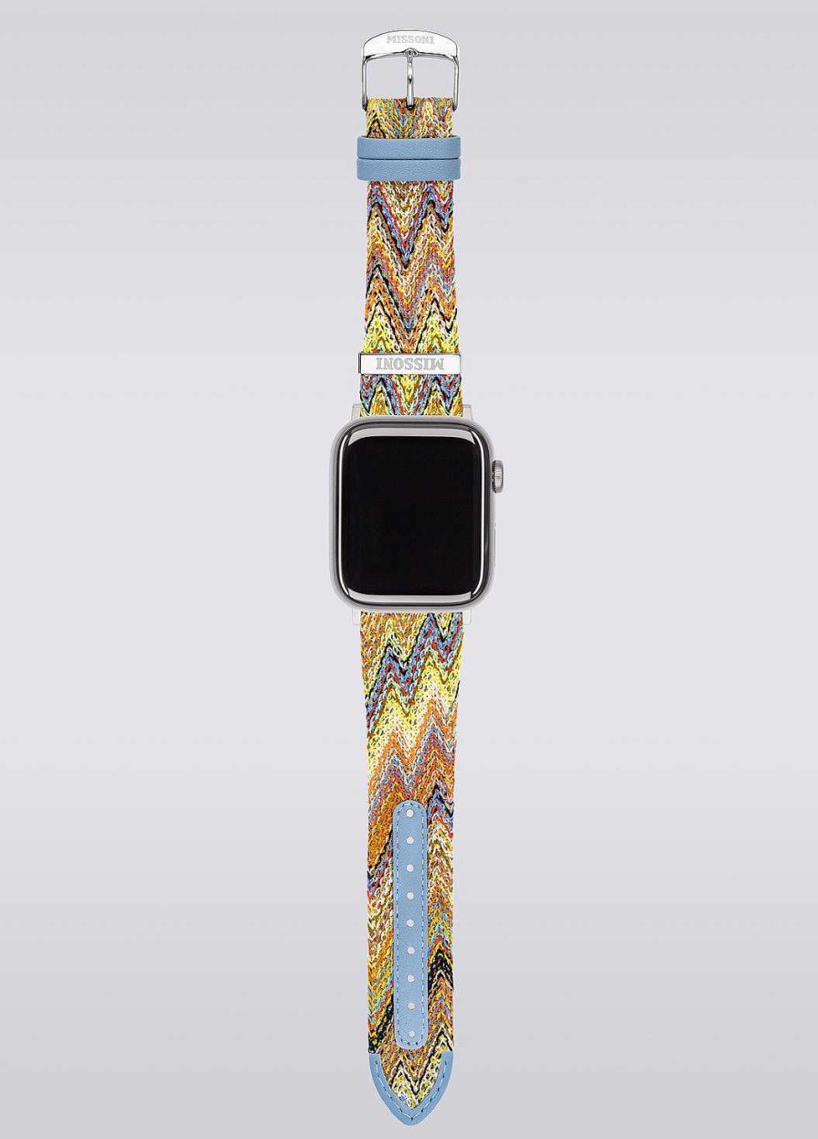 Kvinder Missoni Ure | Missoni Fabric 24 Mm Apple Watch-Kompatibel Rem Flerfarvet