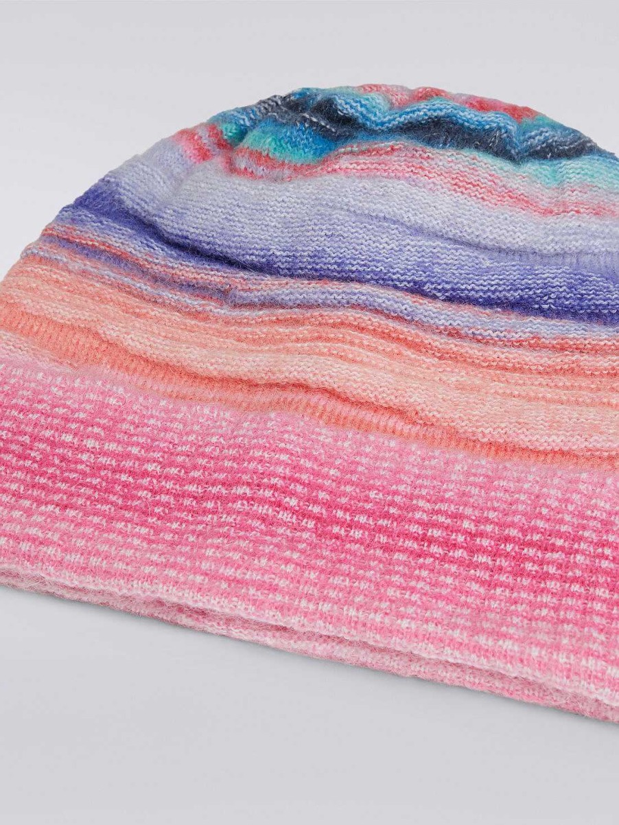 Kvinder Missoni Hatte | Stribet Mohair Og Alpaca Hat Flerfarvet