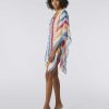 Kvinder Missoni Strandtoj | Kort Cover Up Kaftan I Zigzag Viskose Med Lurex Flerfarvet