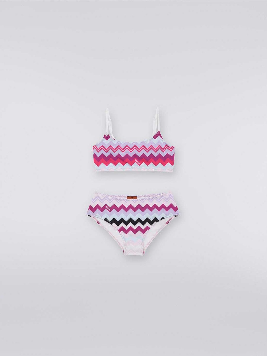 Pige (4-14 Ar) Missoni | Zigzag-Monstret Bikini Flerfarvet