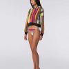 Kvinder Missoni Strandtoj | Crop Sweatshirt Med Haette I Bomuld Flerfarvet