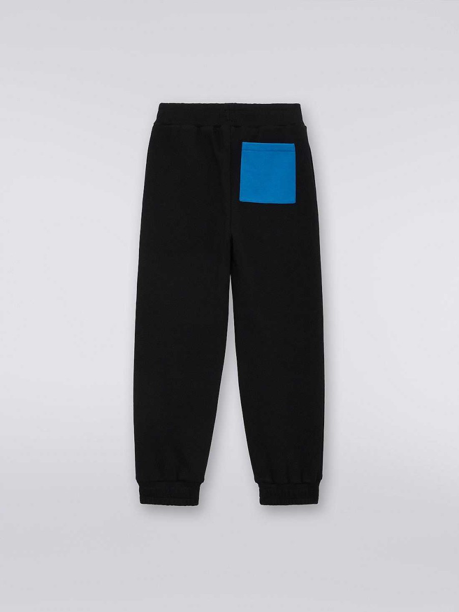 Dreng (4-14 Ar) Missoni | Joggers I Bomuldsfleece Med Degrade Logo Sort