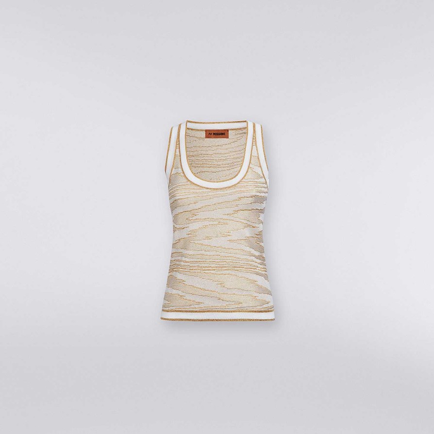 Kvinder Missoni T-Shirts Og Toppe | Lame Slub Viskose Tanktop Flerfarvet