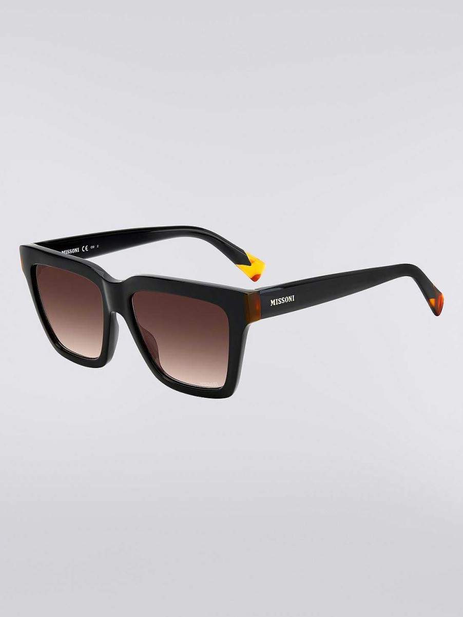 Kvinder Missoni Solbriller | Missoni Seasonal Acetate Solbriller Sort