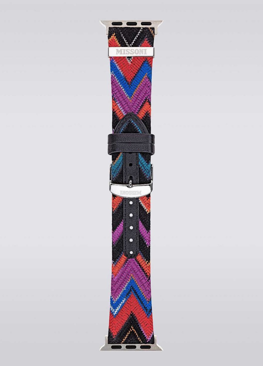 Kvinder Missoni Ure | Missoni Fabric 22 Mm Apple Watch-Kompatibel Rem Flerfarvet