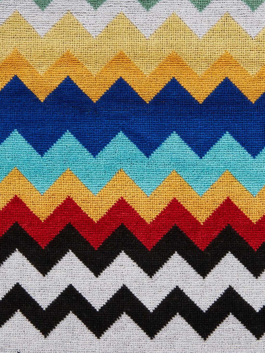 Kvinder Missoni Strandhandklaeder | Cyrus 100X180 Cm Bomuldsfrotte Chevron Strandhandklaede Flerfarvet