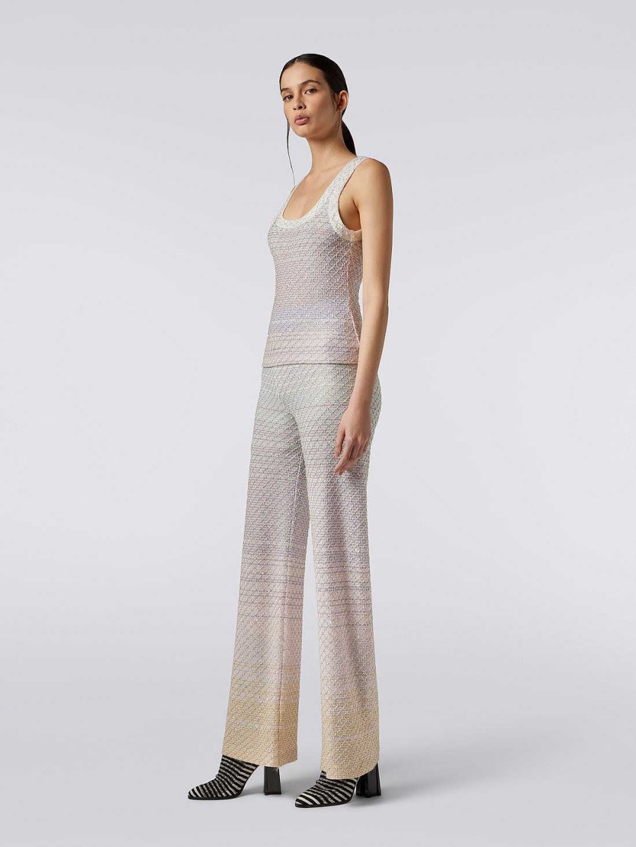 Kvinder Missoni T-Shirts Og Toppe | Tanktop I Viscoseblanding Med Pailletter Flerfarvet