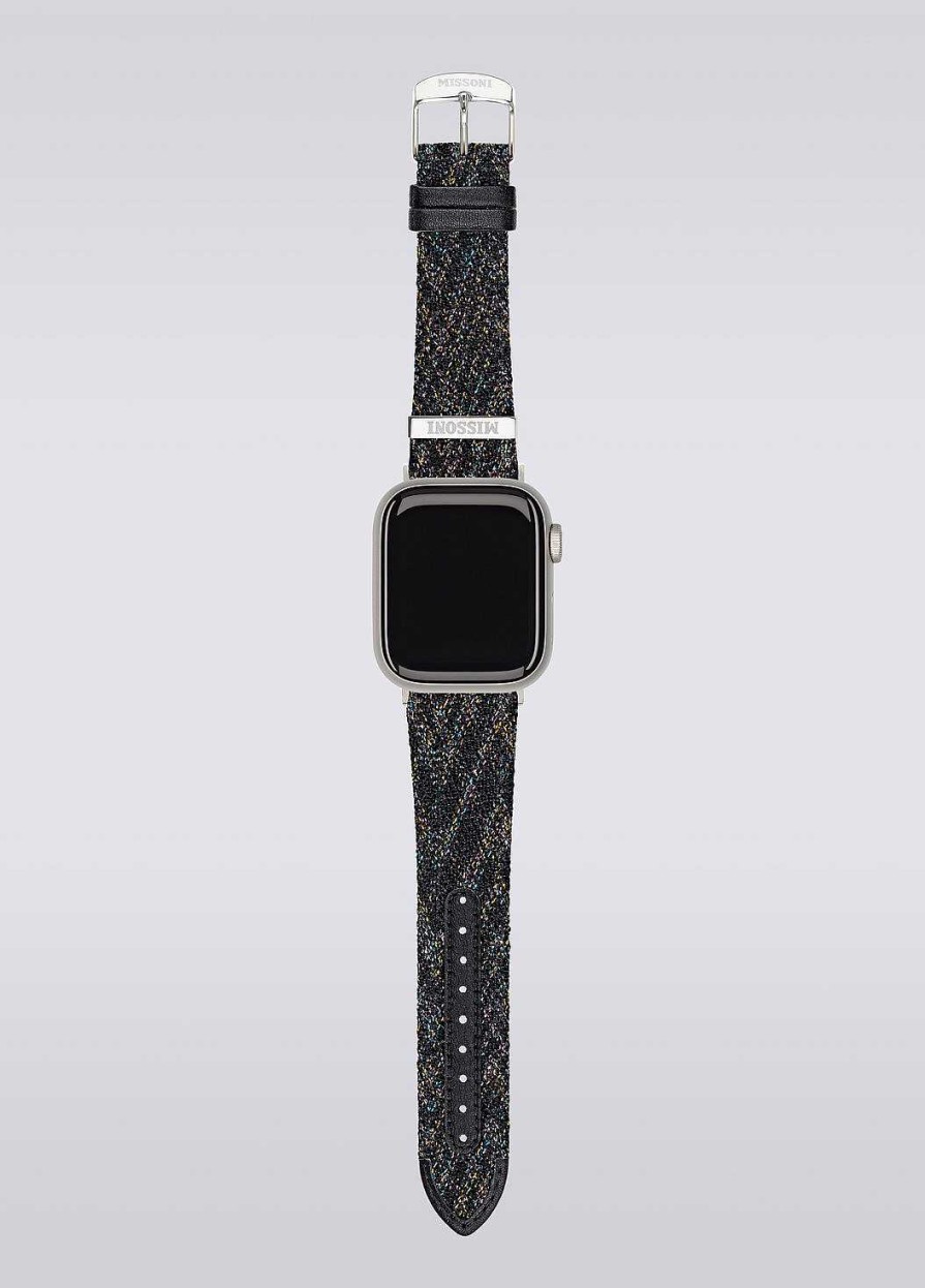 Kvinder Missoni Ure | Missoni Fabric 22 Mm Apple Watch-Kompatibel Rem Sort