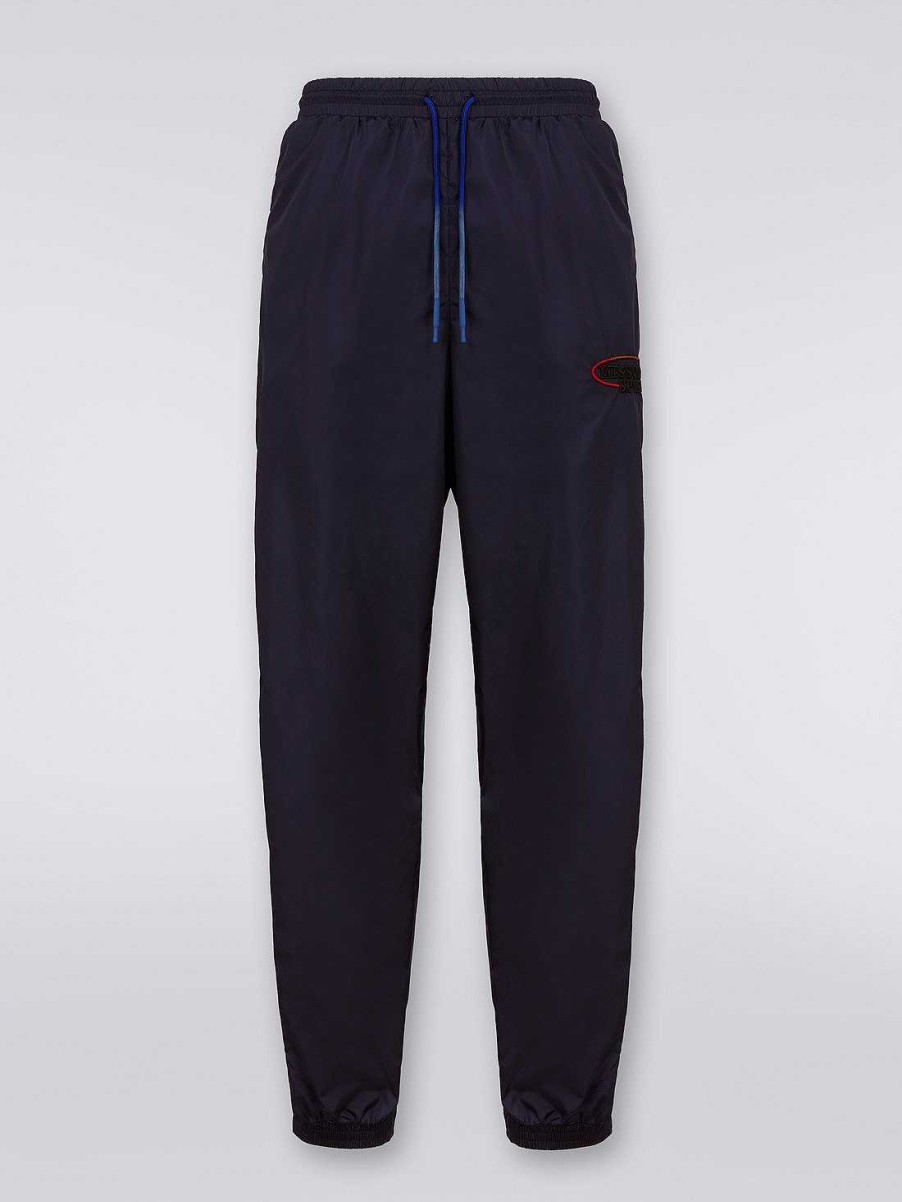 Maend Missoni Toj | Joggers I Nylon Med Logo Bla