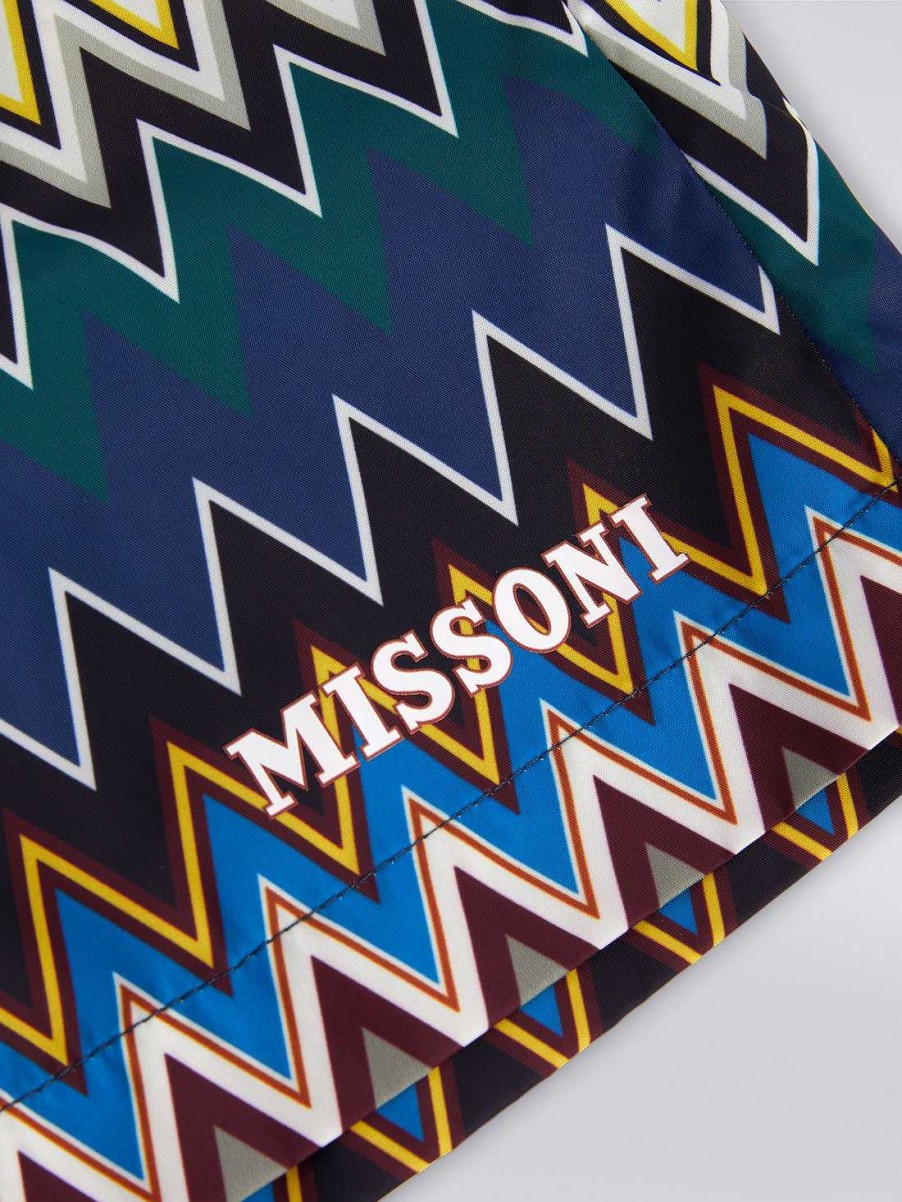 Dreng (4-14 Ar) Missoni | Badebukser Med Zigzag Print Flerfarvet