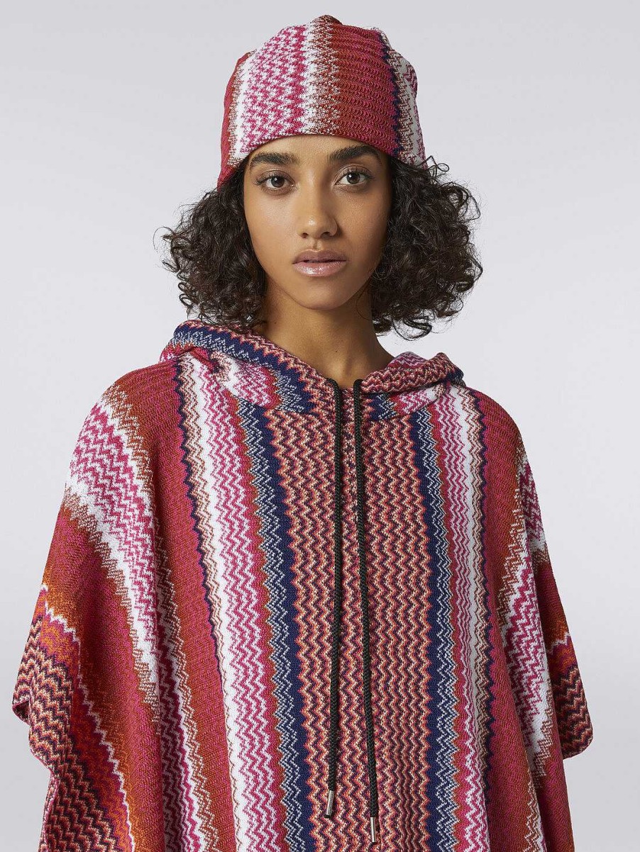 Kvinder Missoni Hatte | Uldblanding Hue Med Zigzag Monster Flerfarvet