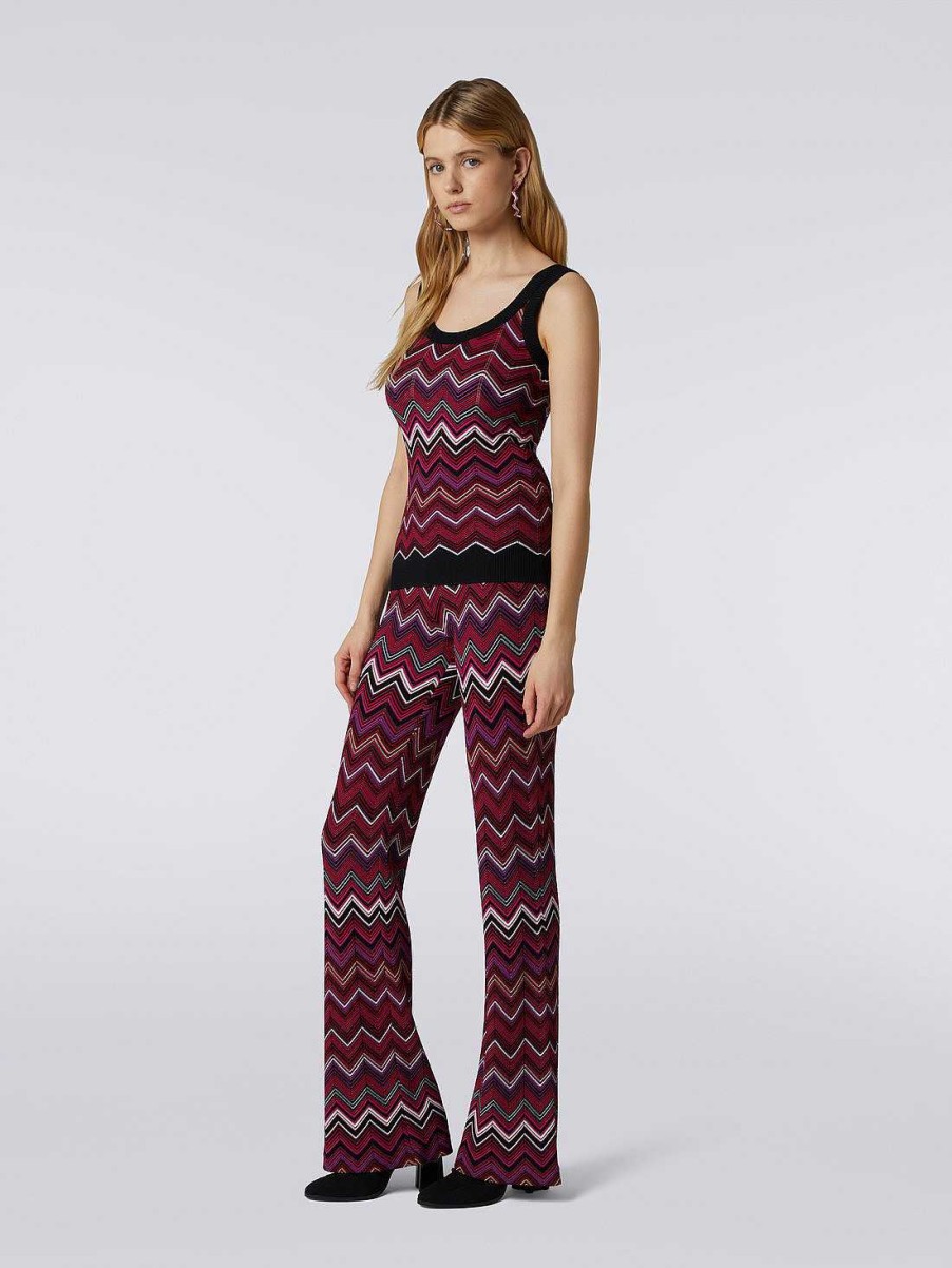 Kvinder Missoni T-Shirts Og Toppe | Chevron Tanktop I Viskoseblanding Flerfarvet