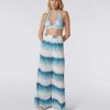 Kvinder Missoni Strandtoj | Zigzag Lame Palazzo Cover Up Bukser Hvid, Bla Og Himmelbla