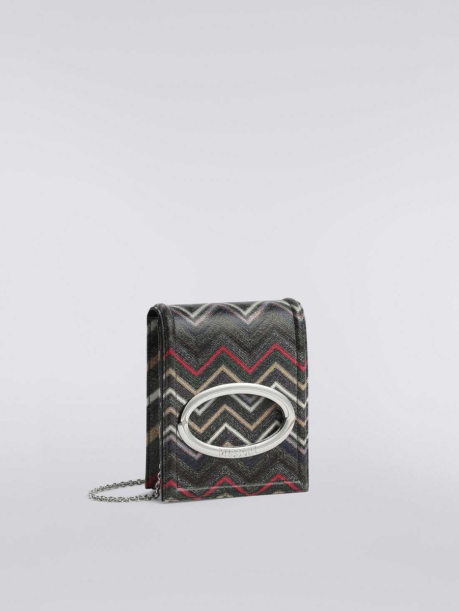 Kvinder Missoni Tasker | Zigzag Lame Viskose Skuldertaske Flerfarvet