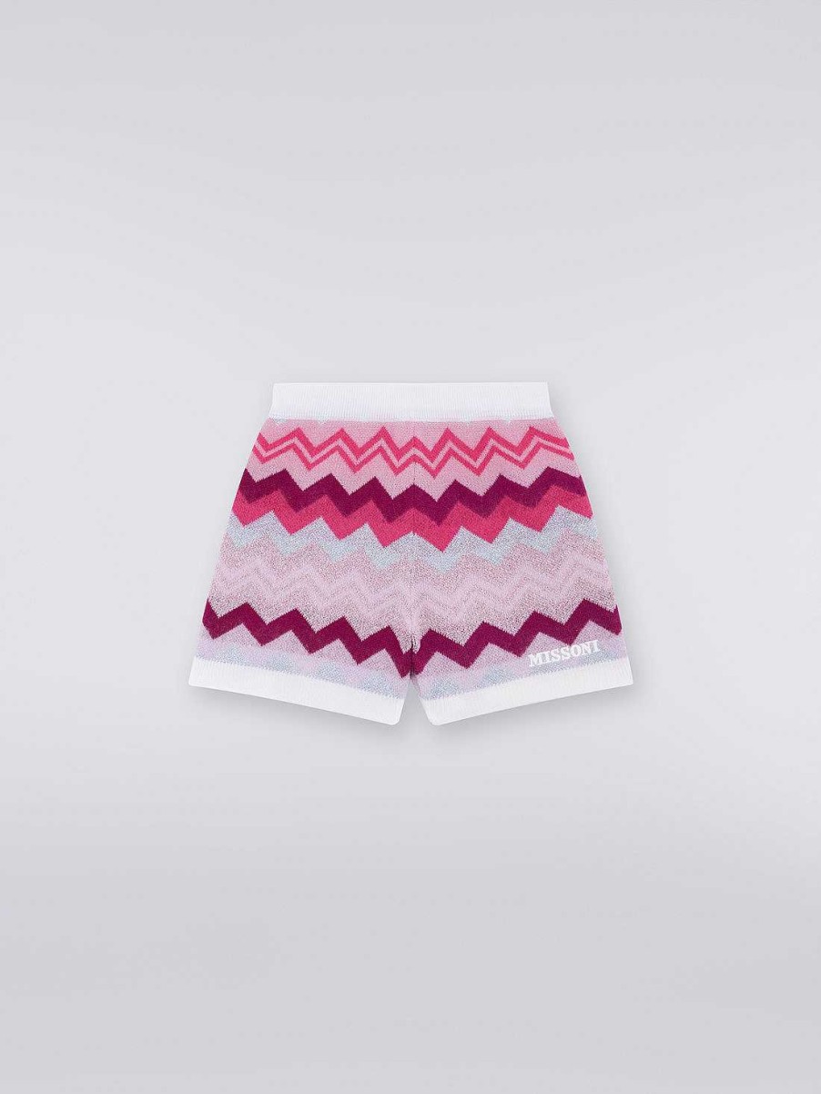 Pige (4-14 Ar) Missoni | Zigzag Uldshorts Flerfarvet