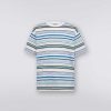 Maend Missoni Poloer Og T-Shirts | Stribet T-Shirt I Bomuldsjersey Flerfarvet