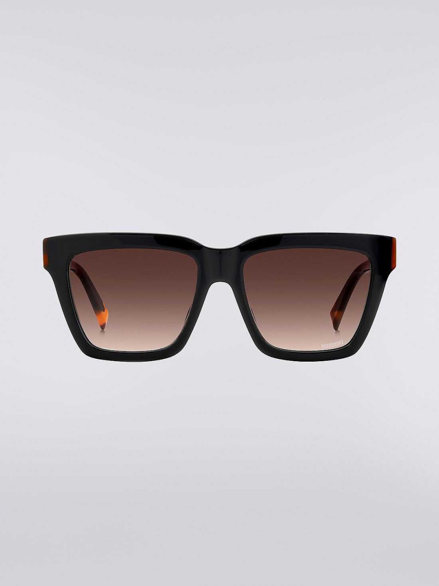 Kvinder Missoni Solbriller | Missoni Seasonal Acetate Solbriller Sort