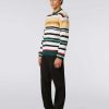 Maend Missoni Strik | Stribet Pullover I Uldblanding Med Rund Hals Flerfarvet