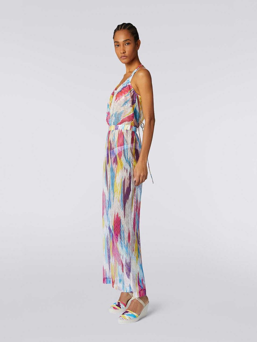 Kvinder Missoni Strandtoj | Slub Tyl Cover Up Jumpsuit Flerfarvet