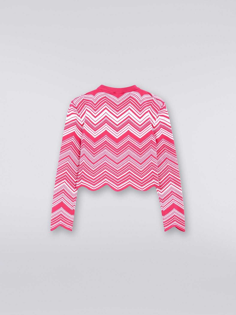 Pige (4-14 Ar) Missoni | Sweater I Viskoseblanding Lyserod