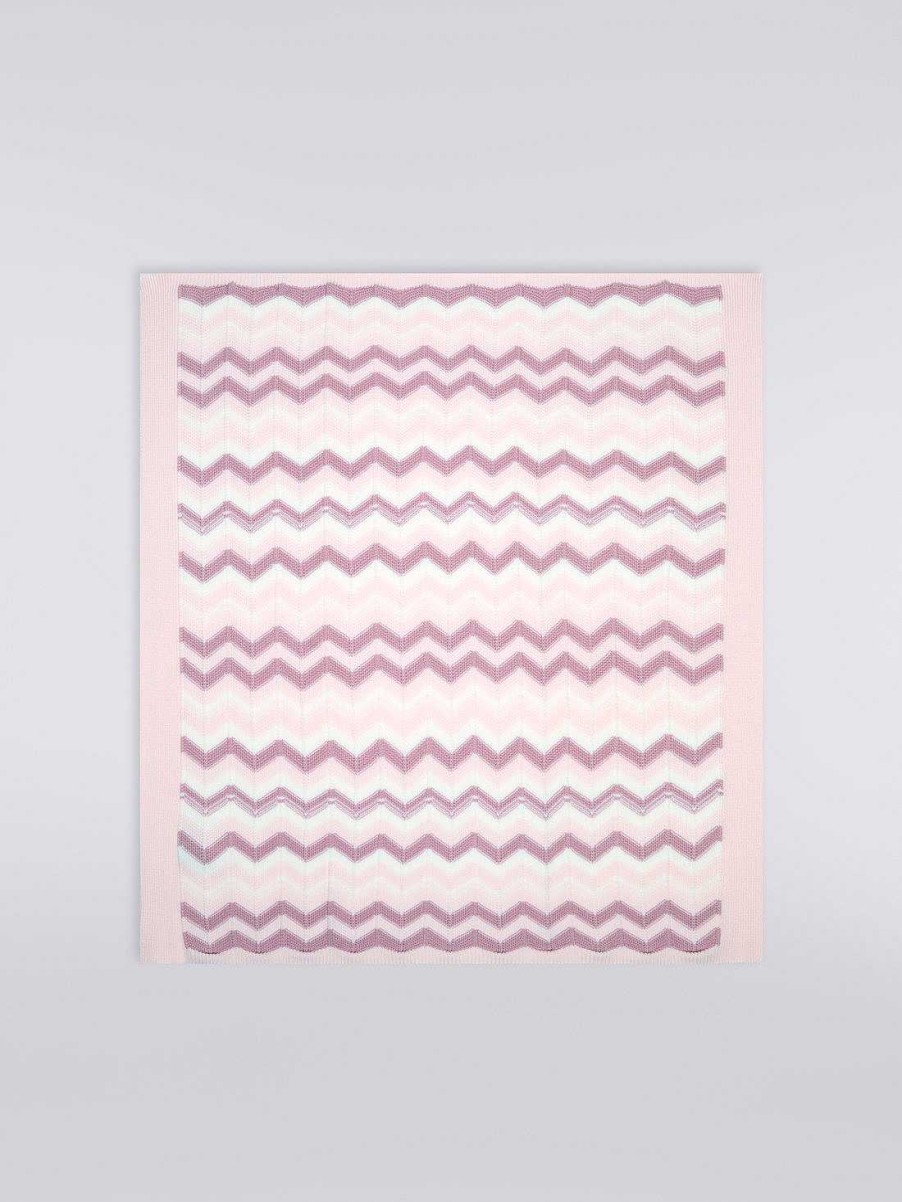 Baby (0-24 Maneder) Missoni | Zigzag Uldtaeppe Flerfarvet