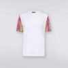 Kvinder Missoni T-Shirts Og Toppe | T-Shirt Med Rund Hals I Bomuld Med Strikkede Indlaeg Hvid