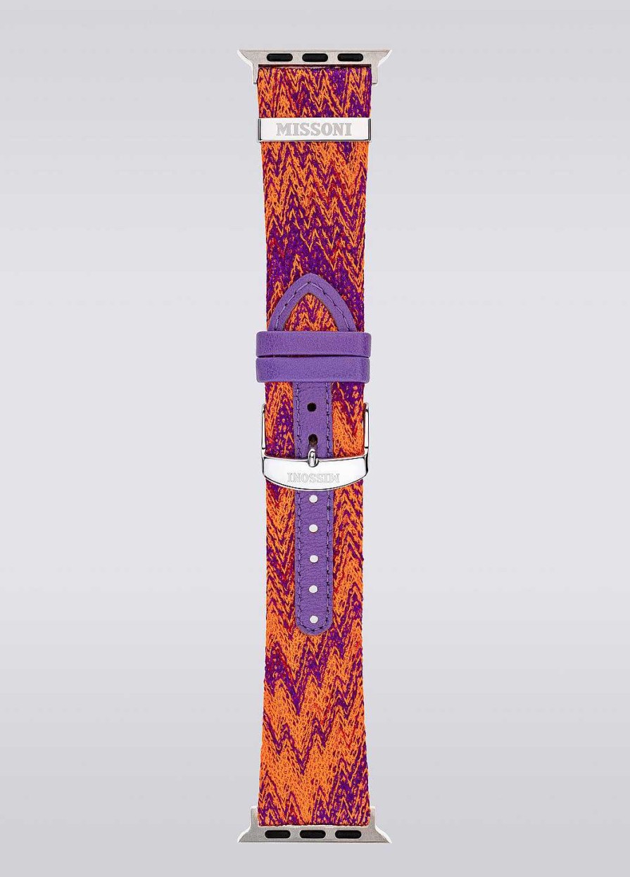 Kvinder Missoni Ure | Missoni Fabric 22 Mm Apple Watch-Kompatibel Rem Flerfarvet