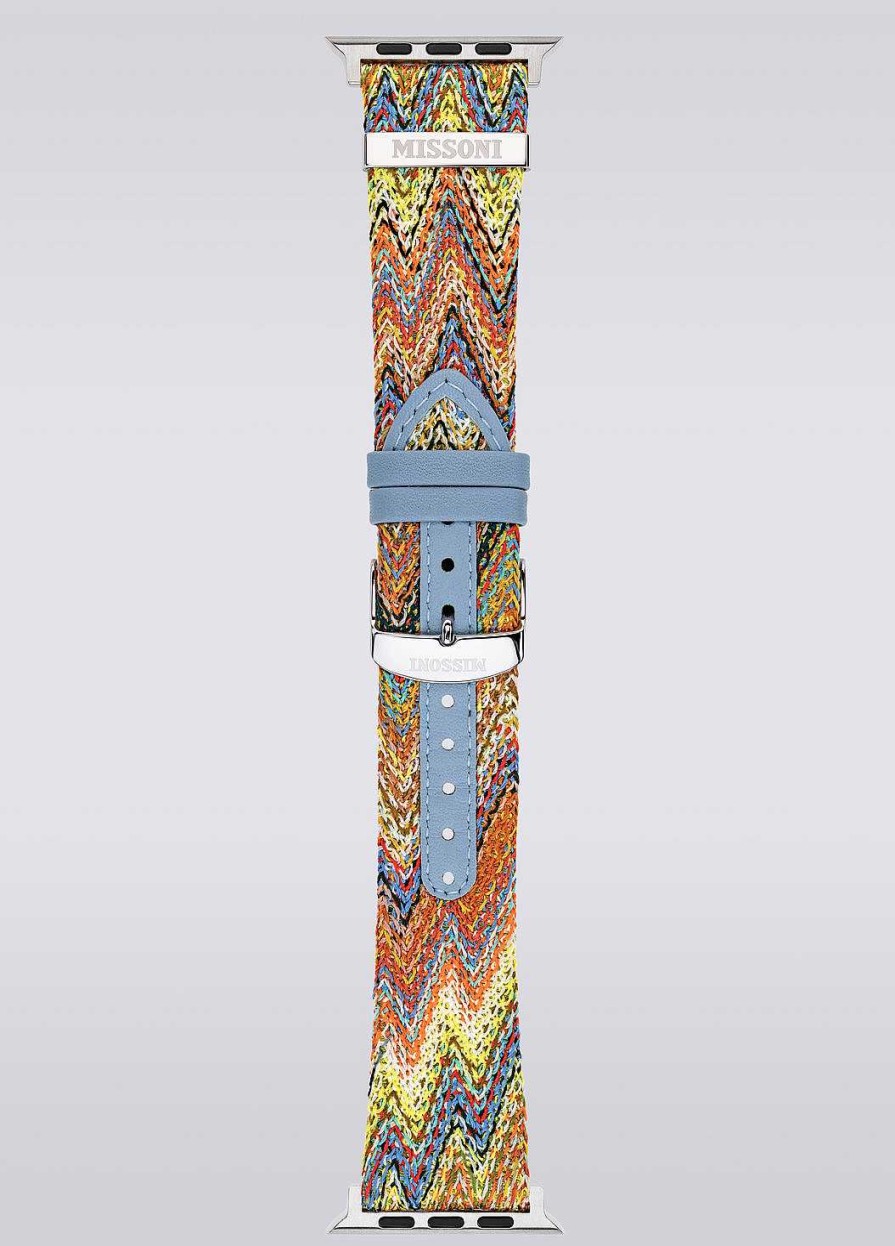 Kvinder Missoni Ure | Missoni Fabric 24 Mm Apple Watch-Kompatibel Rem Flerfarvet