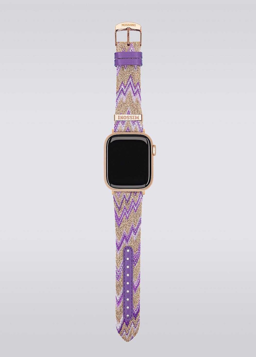 Kvinder Missoni Ure | Missoni Stof Apple-Rem Flerfarvet