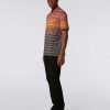 Maend Missoni Poloer Og T-Shirts | Kortaermet Poloshirt I Slub Bomuldspike Flerfarvet