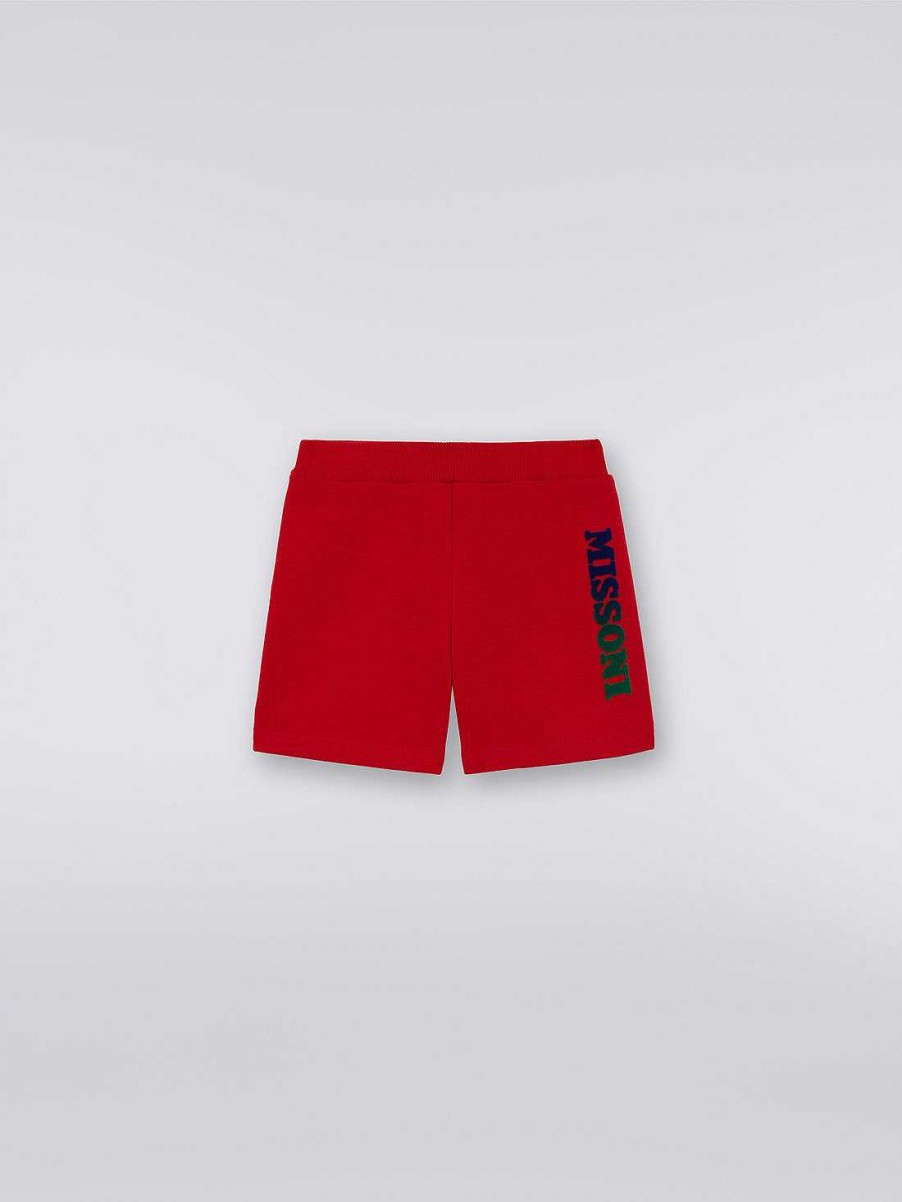 Dreng (4-14 Ar) Missoni | Bomuldshorts Med Logo Rod