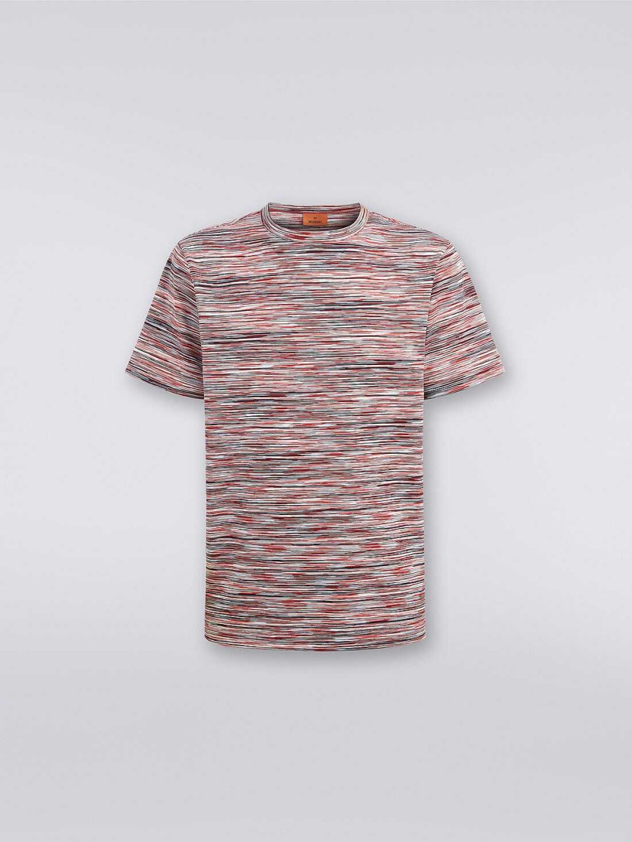 Maend Missoni Poloer Og T-Shirts | T-Shirt Med Rund Hals I Bomuld Flerfarvet