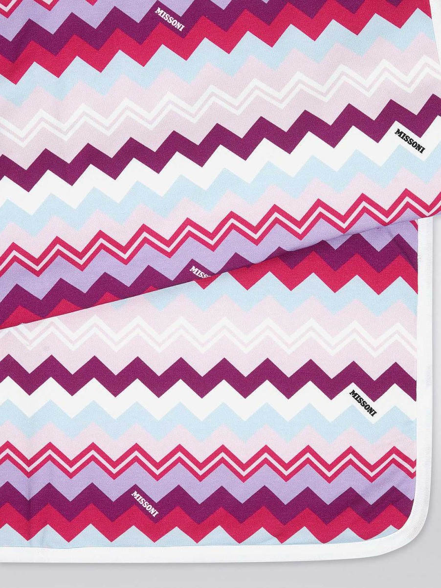 Baby (0-24 Maneder) Missoni | Zigzag Taeppe I Bomuldsblanding Flerfarvet