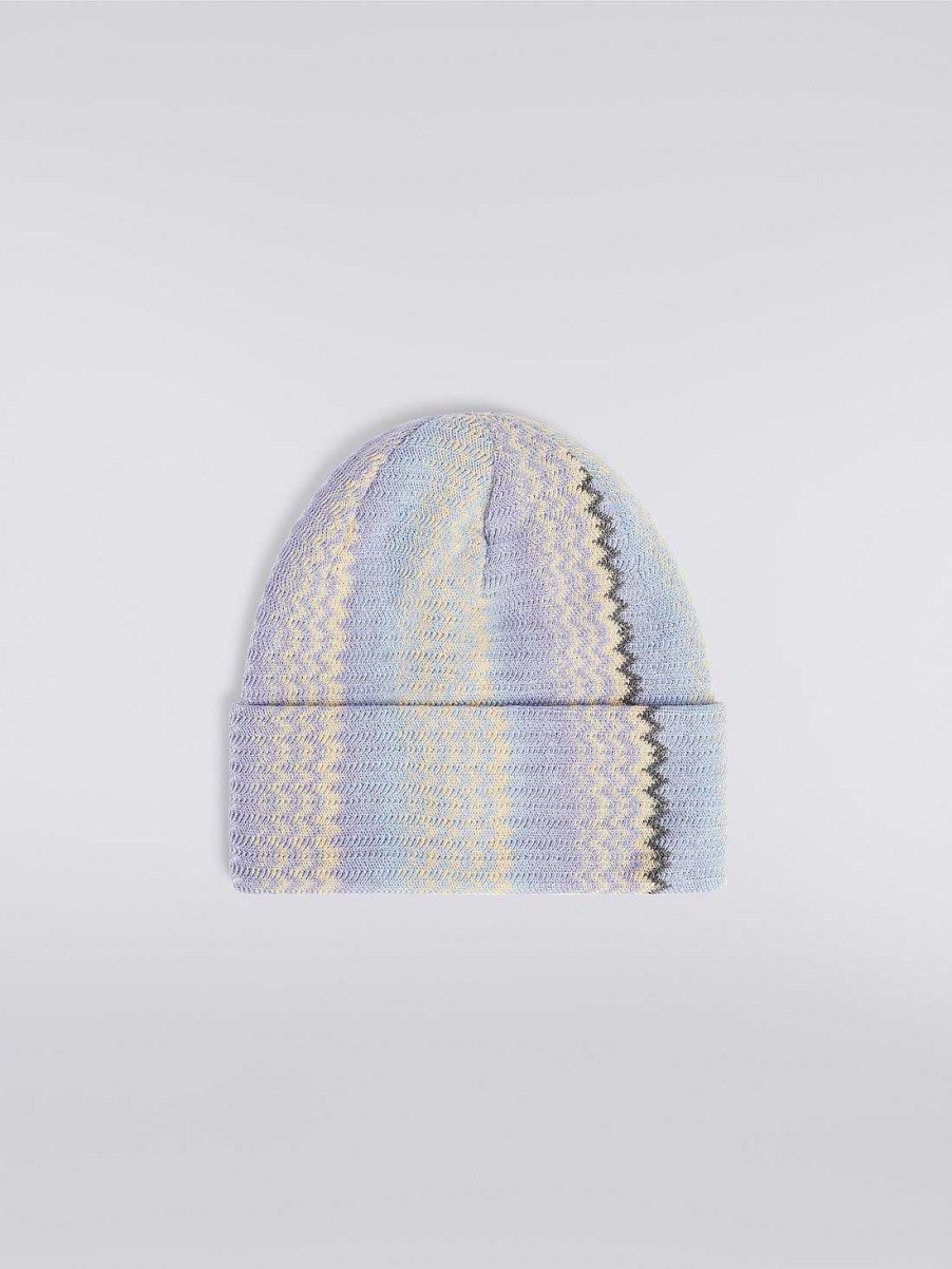 Kvinder Missoni Hatte | Uldblanding Hue Med Zigzag Monster Flerfarvet