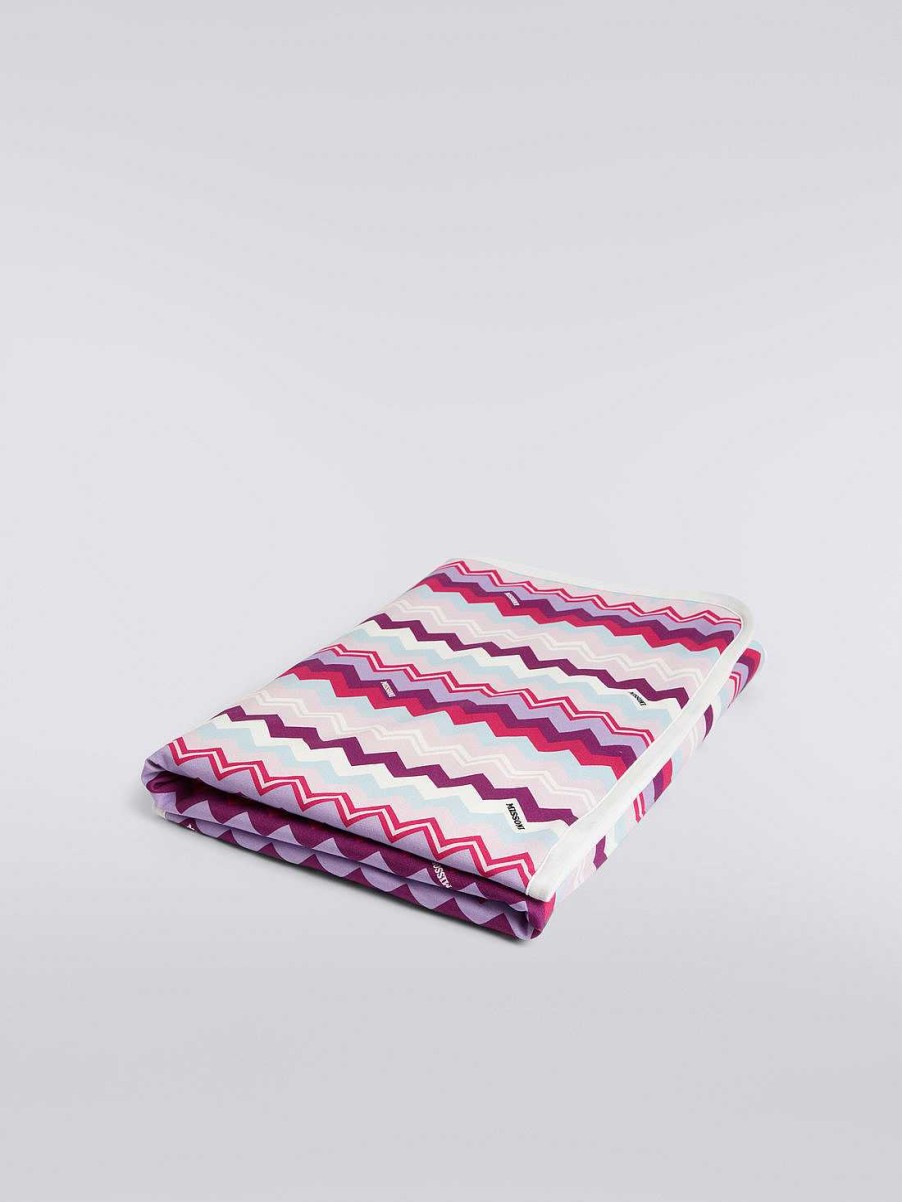 Baby (0-24 Maneder) Missoni | Zigzag Taeppe I Bomuldsblanding Flerfarvet